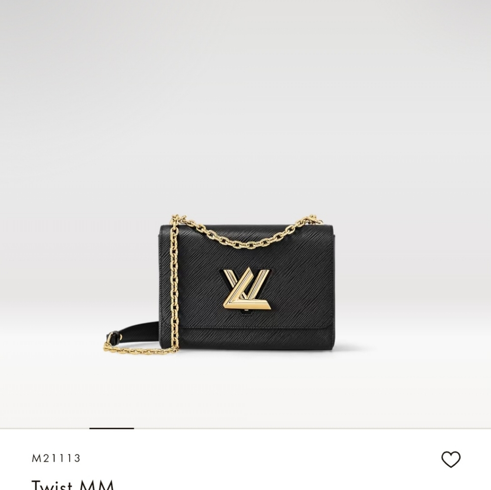 ‼️SOLD‼️Louis Vuitton LV Twist MM Black Shoulder/Crossbody Bag - Picture 5 of 12